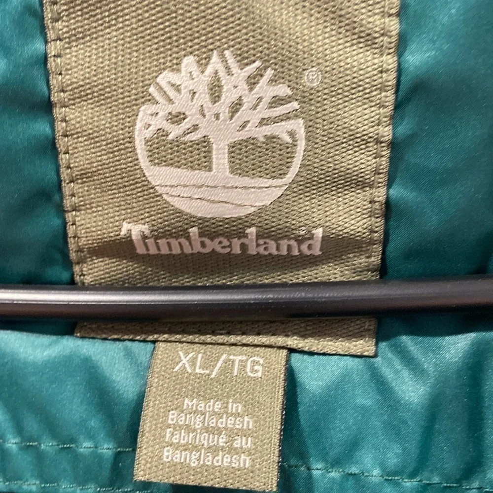 TIMBERLAND Puffer Jacket Mens XL Primaloft Insulated Quilted Lined Zip Green